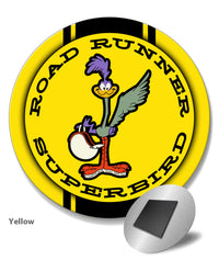 1970 Plymouth Road Runner Superbird Emblem Novelty Round Fridge Magnet