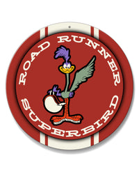1970 Plymouth Road Runner Superbird Emblem Novelty Round Aluminum Sign