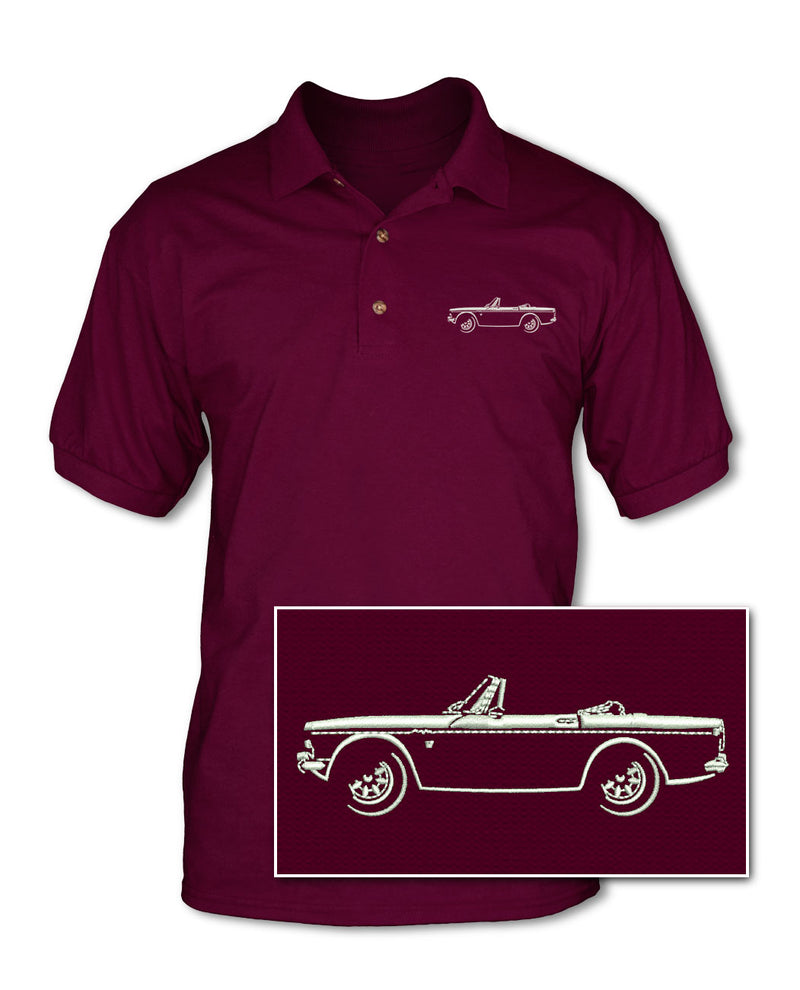 Sunbeam Tiger Convertible Adult Pique Polo Shirt - Side View