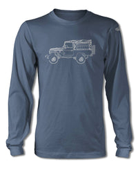 Toyota BJ43 FJ43 Land Cruiser 4x4 T-Shirt - Long Sleeves - Side View