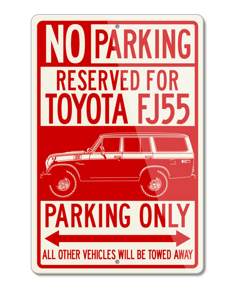 Toyota FJ55 Land Cruiser 4x4 Reserved Parking Only Sign