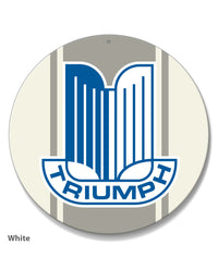 Triumph Emblem Round Aluminum Sign