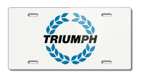 Triumph Wreath Badge Emblem Novelty License Plate - Vintage Emblem