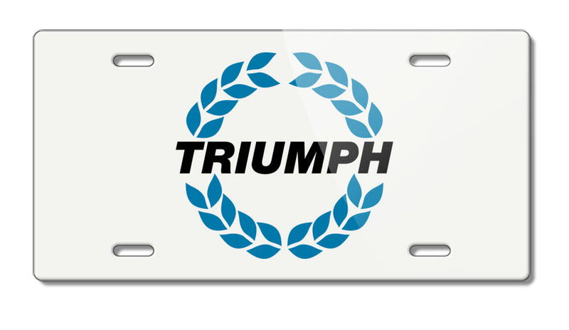 Triumph Wreath Badge Emblem Novelty License Plate - Vintage Emblem