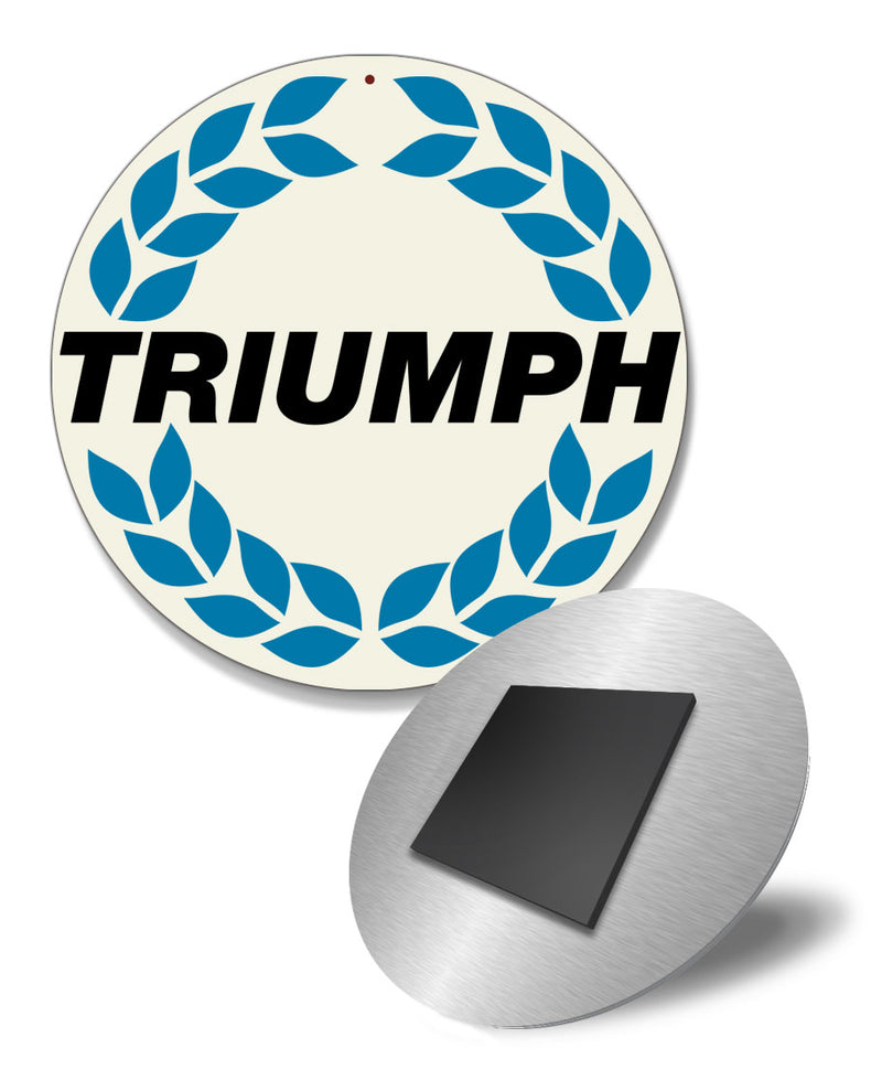 Triumph Wreath Emblem Round Fridge Magnet