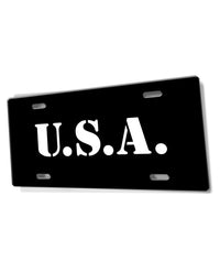 U.S.A. Military Style Novelty License Plate