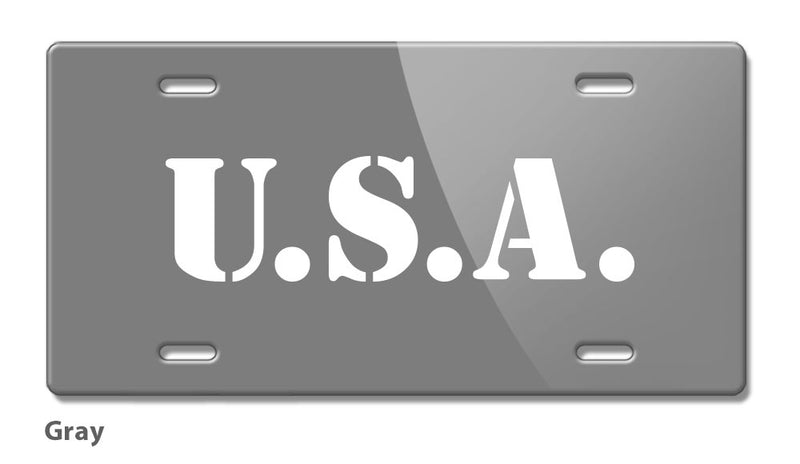 U.S.A. Military Style Novelty License Plate