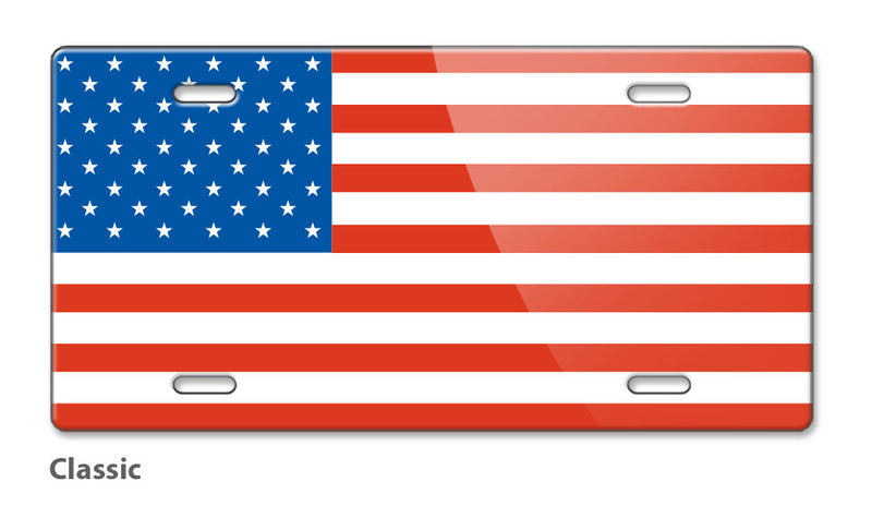 American Flag Novelty License Plate