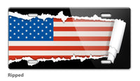 American Flag Novelty License Plate