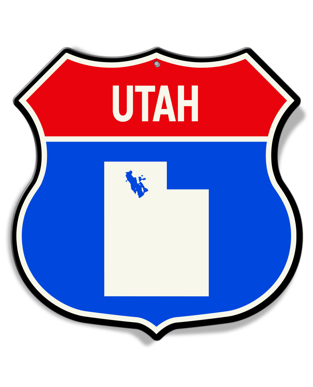 State of Utah Interstate - Shield Shape - Aluminum Sign