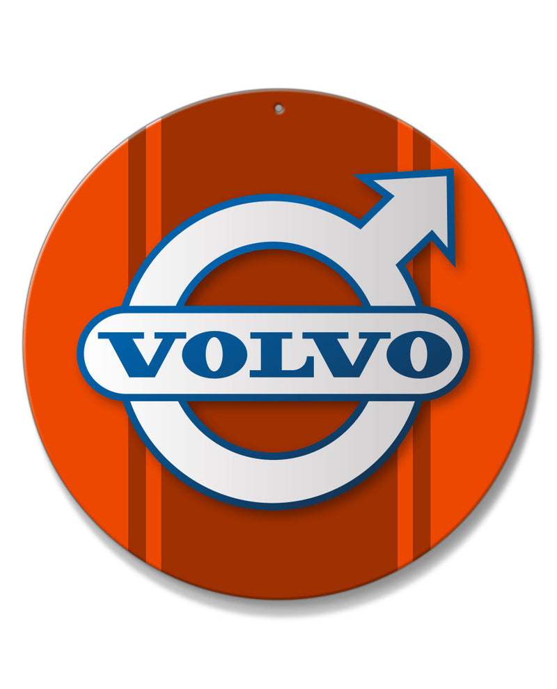 Volvo Emblem Round Aluminum Sign