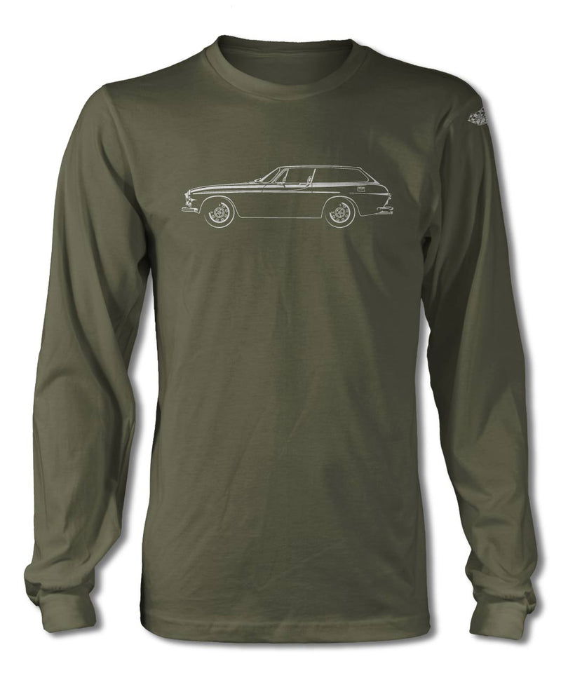 Volvo 1800ES Station Wagon T-Shirt - Long Sleeves - Side View