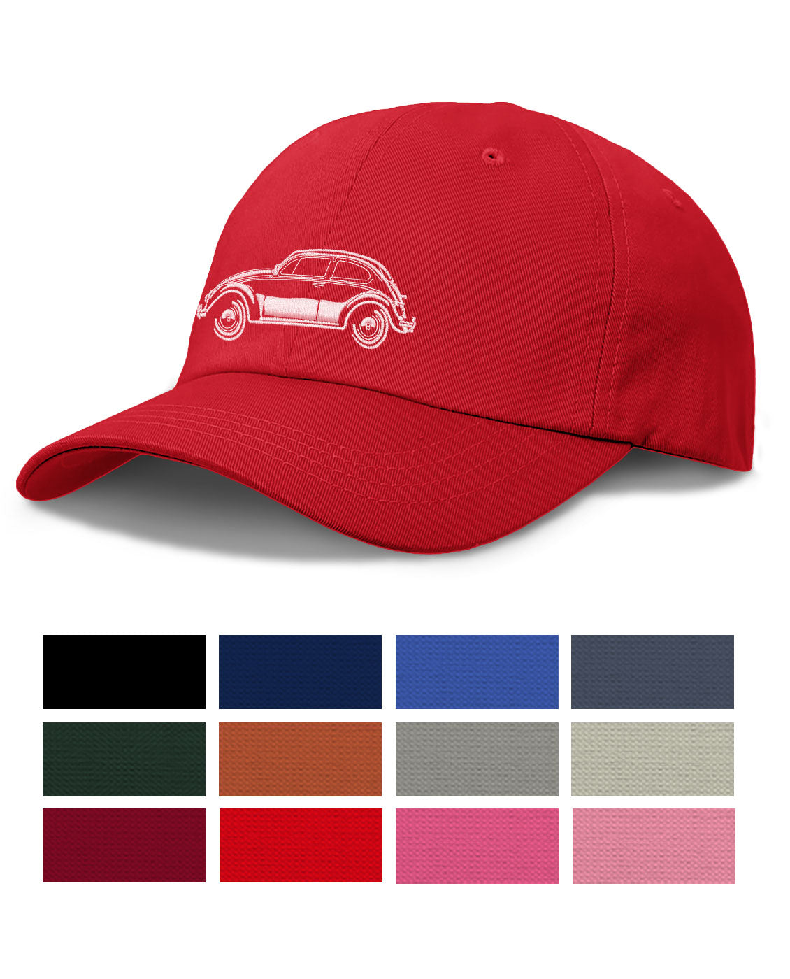 Volkswagen Beetle Classic Baseball Cap for Men Women Side View Legend Lines