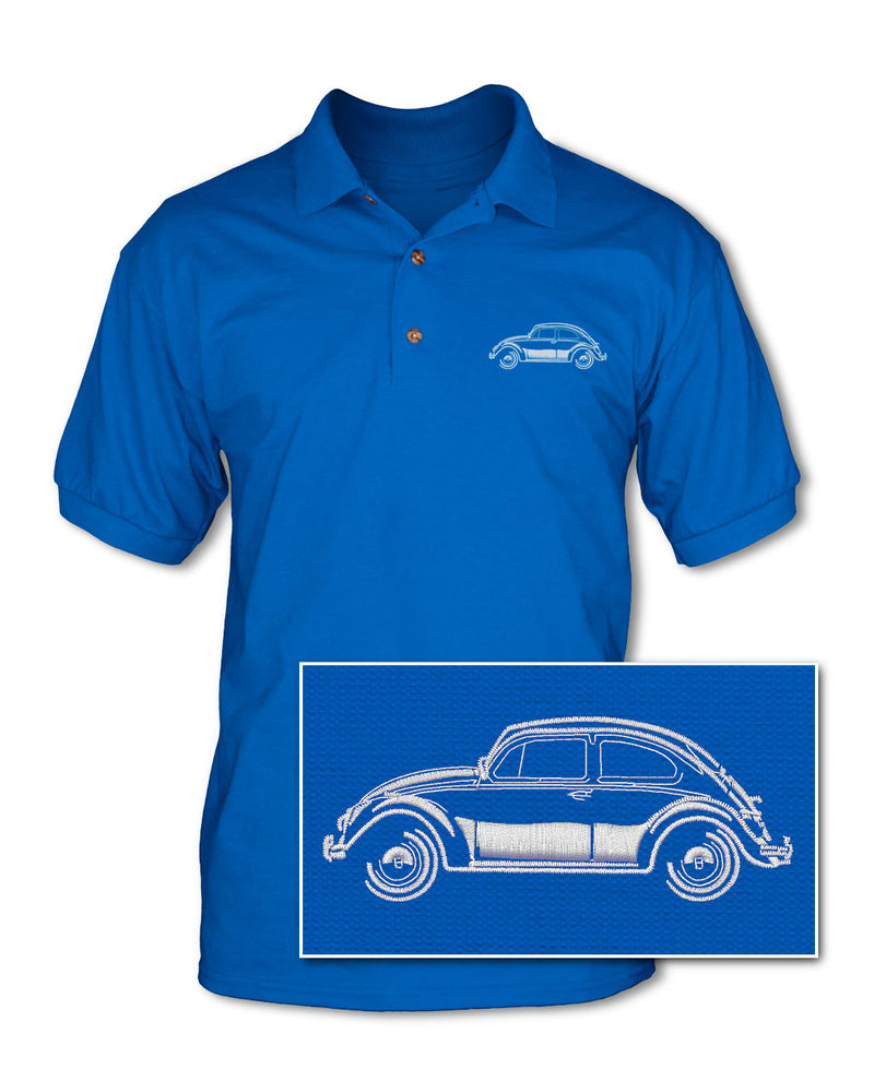 Volkswagen Beetle Classic - Adult Pique Polo Shirt - Side View