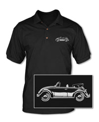 Volkswagen Beetle Convertible - Adult Pique Polo Shirt - Side View