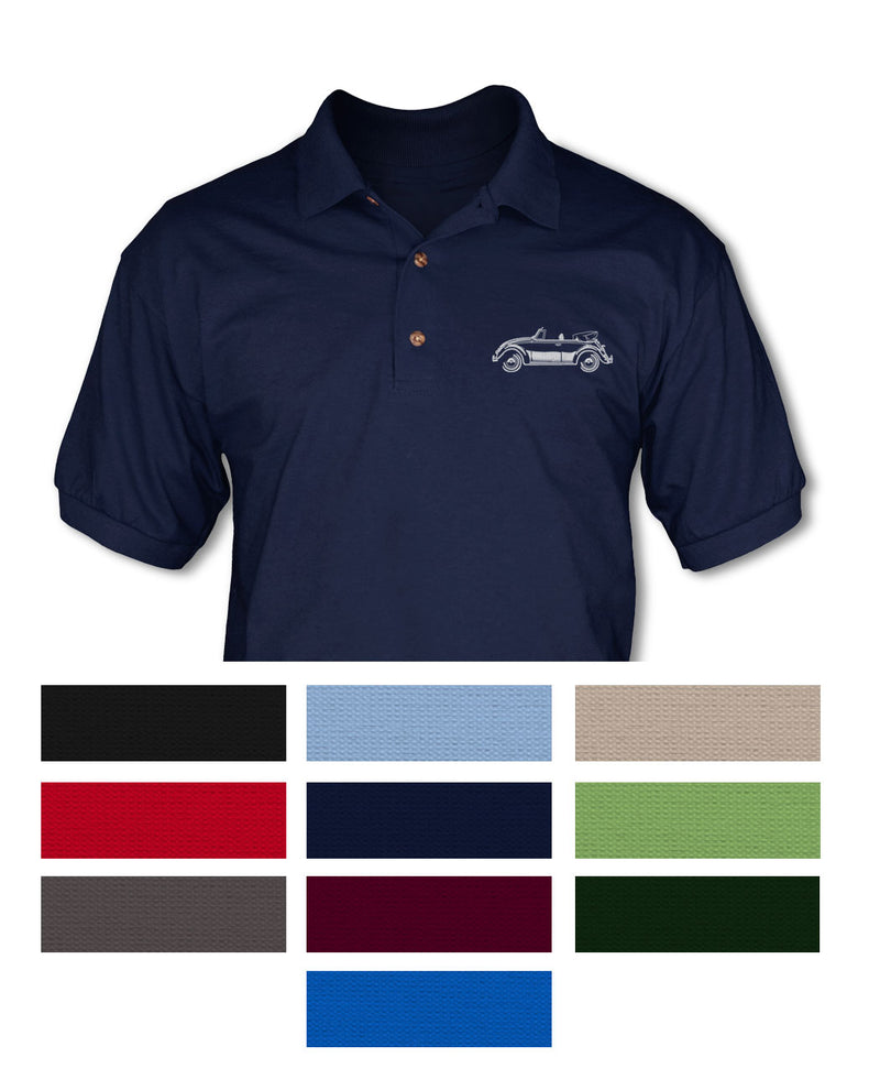 Volkswagen Beetle Convertible - Adult Pique Polo Shirt - Side View