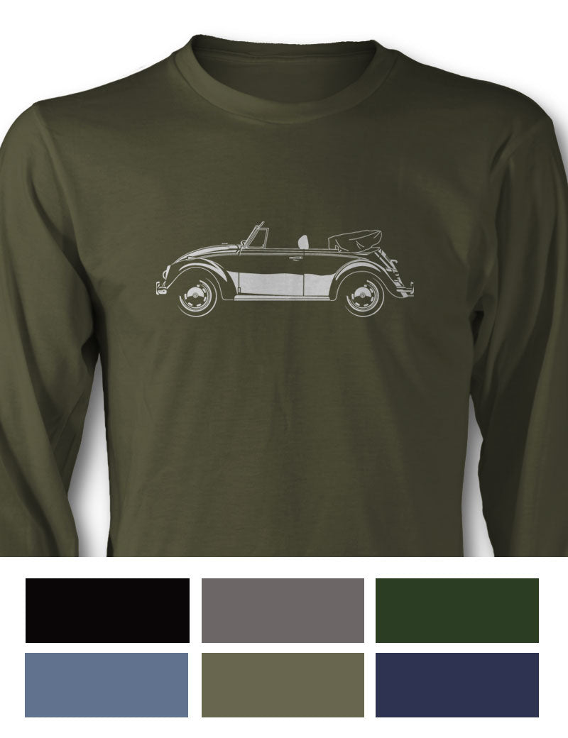 Volkswagen Beetle Convertible Long Sleeve T-Shirt - Side View