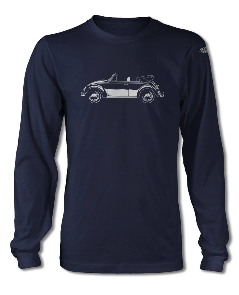 Volkswagen Beetle Convertible T-Shirt - Long Sleeves - Side View
