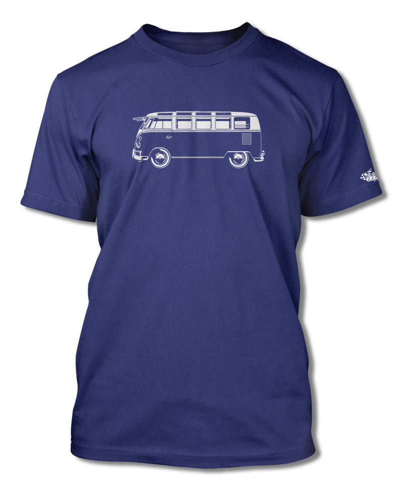 Volkswagen Kombi Bus Samba 21 windows T-Shirt - Men - Side View