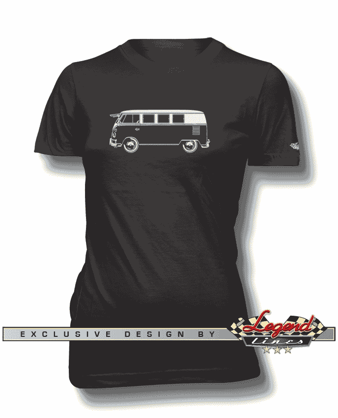 Volkswagen Kombi Bus Standard T-Shirt - Women - Side View