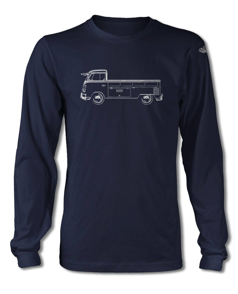 Volkswagen Kombi Utility Pickup Open Bed T-Shirt - Long Sleeves - Side View