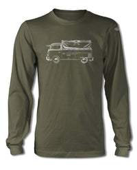Volkswagen Kombi Utility Pickup Covered Bed T-Shirt - Long Sleeves - Side View