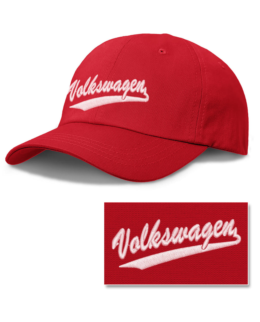 Vintage Volkswagen Emblem - Baseball Cap for Men & Women - Side View