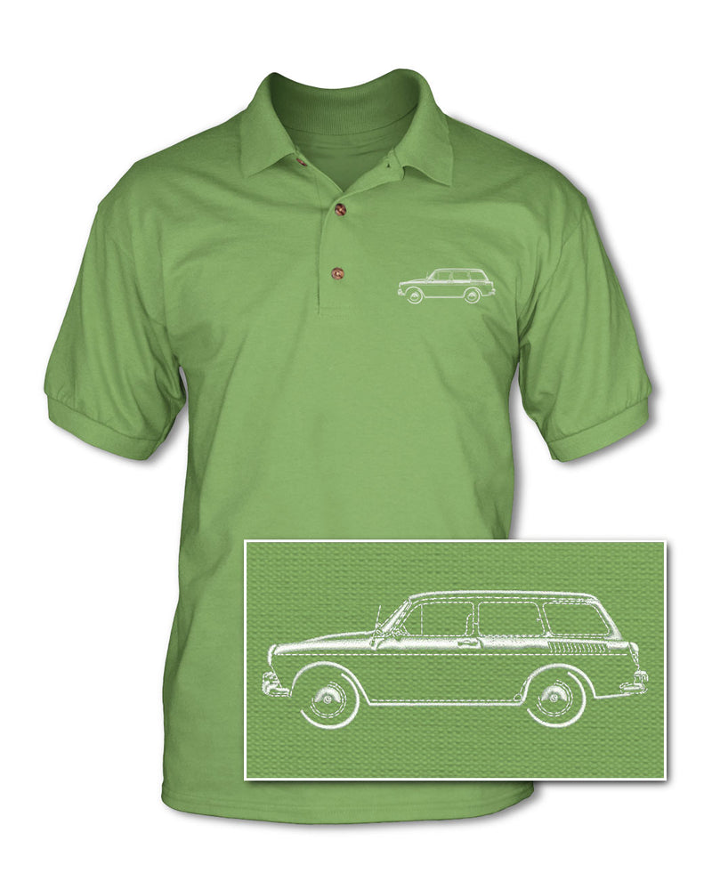 Volkswagen Type 3 Variant Squareback - Adult Pique Polo Shirt - Side View