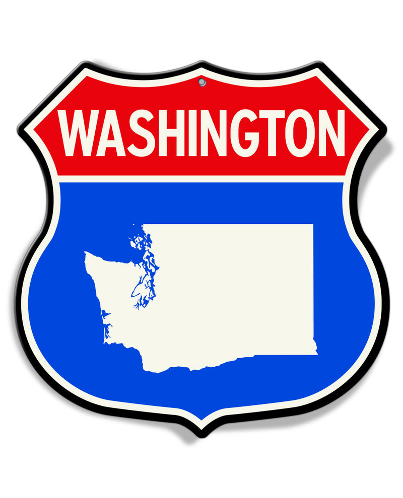 State of Washington Interstate - Shield Shape - Aluminum Sign
