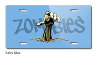 Zombies are Out Novelty License Plate