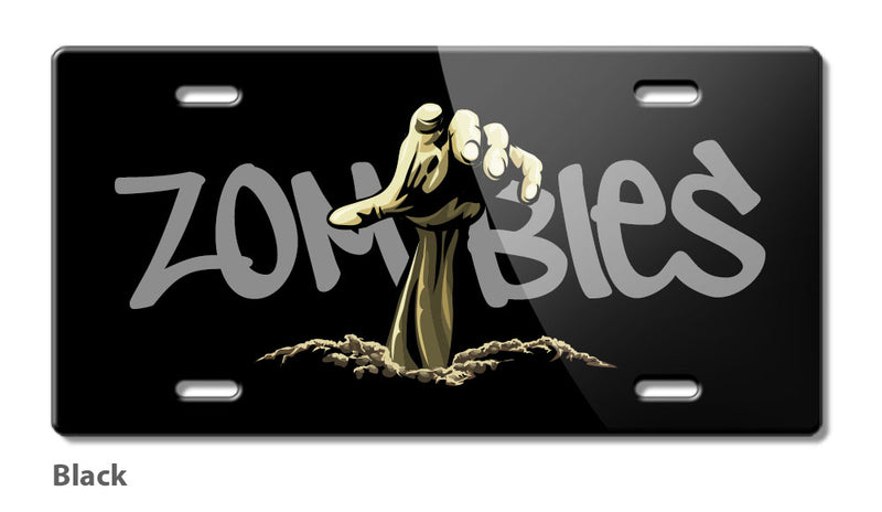 Zombies are Out Novelty License Plate