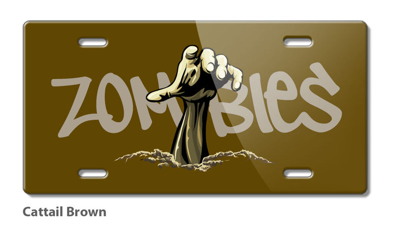 Zombies are Out Novelty License Plate