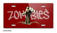 Zombies are Out Novelty License Plate