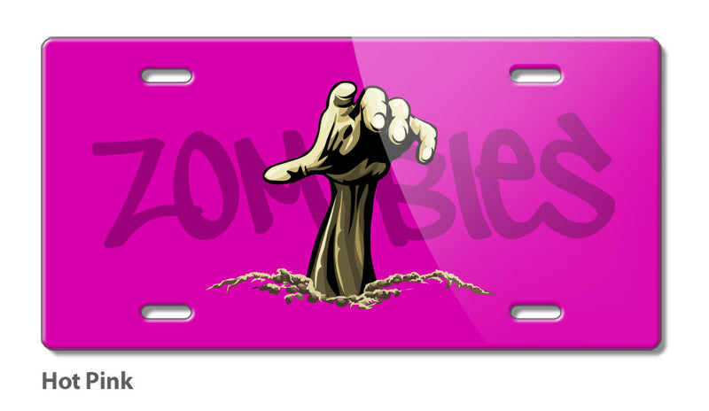 Zombies are Out Novelty License Plate