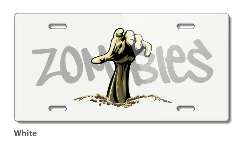 Zombies are Out Novelty License Plate