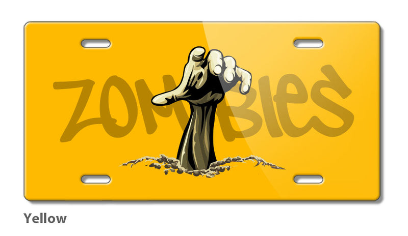 Zombies are Out Novelty License Plate